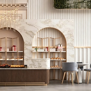 ออกแบบตกแต่งภายในร้านเบเกอรี่ ขนมหวาน ร้านกาแฟ พร้อมเฟอร์นิเจอร์โชว์สินค้า ตกแต่งครบห้อง ปรับแต่งได้ตามต้องการ ตู้โชว์กระจก ตกแต่งร้านกาแฟ - Product Image 3