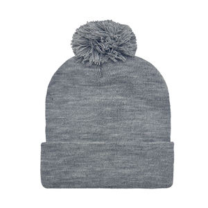 Vente en gros prix d'usine Fabricant de bonnets Logo personnalisé Unisexe Casual Knit Pom Pom Blank Winter Winter Cap avec <span class=keywords><strong>pompon</strong></span> - Product Image 1