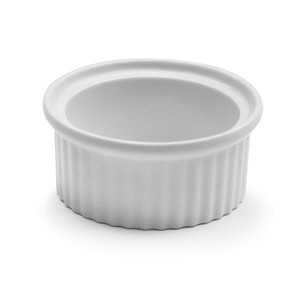 Ramekin in ceramica scanalata da 4 oz per cuocere e servire - Product Image 1
