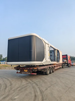 Maison-capsule portable moderne et respirante en acier, thème spatial, pour hôtels, pods dirigeables, micro-navires, villas et salons