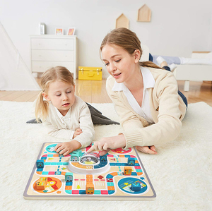 子供向けボードゲーム子供向け古典的な戦略チェス & ゴーおもちゃ教育子供向けボードゲーム面白いLudoボードゲーム - Product Image 3