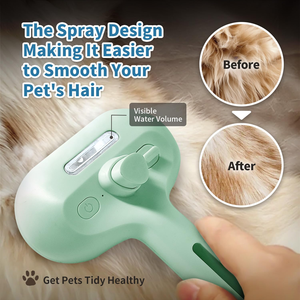 Wholesale Static Hair Grooming Self-Cleaning Cat Shedding <b>Brush</b> Pet Skin Friendly Rubber Combs Battery <b>Powered</b> - Product Image 5