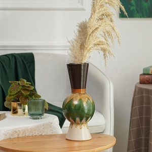 EAGLEGIFTS <span class=keywords><strong>Vase</strong></span> long en terre cuite en marbre Jarrones Decoracion Grandes Home Decoration <span class=keywords><strong>Grand</strong></span> <span class=keywords><strong>Vase</strong></span> à fleurs pour le salon - Product Image 5