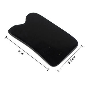 En Existencia Meviber T-1059 Herramienta Facial de Acupresión Gua Sha de Resina Negra, 1 Año de Garantía, Cuchillas de Masaje para Raspar Todo el Cuerpo - Product Image 3