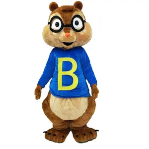 Funtoys blue Chipmunk costume Alvin and The Chipmunk cartoon mascot costumes for sale