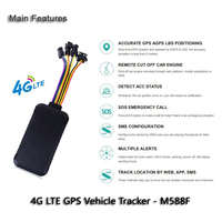 Araba GPS izci Web izleme sistemi fonksiyonları doğru GPS araç takip cihazı M588T 2G Sim kart