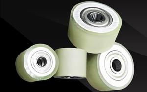 Rodillo de goma de <span class=keywords><strong>contrato</strong></span> de doble eje de poliuretano, tornillo de rodillo Antiestático de <span class=keywords><strong>alta</strong></span> temperatura, se puede personalizar, rodillo de goma - Product Image 2