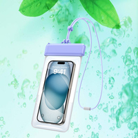 Pochette de téléphone étanche IPX8 en TPU avec boucle de ceinture, design sportif, pour la natation sous-marine et l'utilisation en extérieur sur la plage