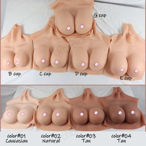 Prótesis de Senos de Silicona Realistas, Pechos Falsos de Cuello Alto para Cosplay, Drag Queen, Crossdresser, Transgénero - Product Image 2