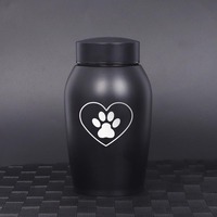 Urna moderna de acero inoxidable para mascotas, resistente al agua, para cenizas al aire libre, caja de ataúd para entierro, a prueba de humedad con sello para perros