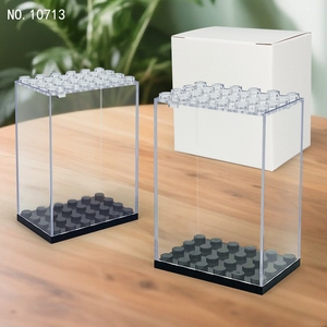 BLOCKMOC 10713 <b>Acrylic</b> Display Case Box Wholesale Dustproof Transparent Cover Customized Color Small Particle Accessories - Product Image 3