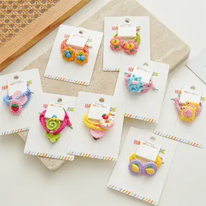China Manufacturer Plastic Cute Children's Fruit Donuts Handmade Elastic Hair Bands For Baby Girl