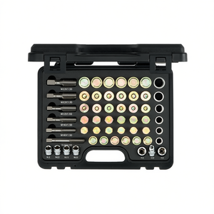 Juego de herramientas de reparación de automóviles, kit de llaves de vaso métricas M13 a M22 con puntas hexagonales y tuercas para mantenimiento de vehículos - Product Image 2