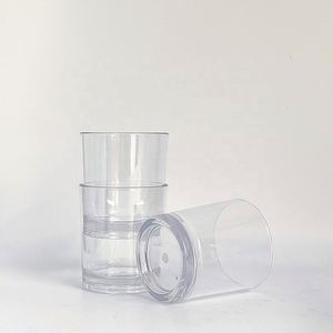 Vaso de Plástico Redondo Grueso Reutilizable para Degustación de Whisky y Cócteles, con Logotipo Personalizado Directo de Fábrica, para Bar, Fiesta, Boda - Product Image 1