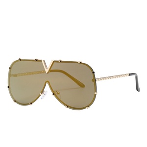 Gafas de Sol de Diamantes, Gafas de Sol Extra Grandes de Moda para Mujer y Hombre, Gafas de Diseñador de Marca, Estilo Femenino - Product Image 2