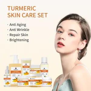Veganer Hersteller Gesichts pflege White ning Kurkuma Bio Anti Akne Gesichts pflege Set White ning Travel Hautpflege-Sets