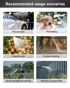 Pistola de Agua de Alta Presión <span class=keywords><strong>a</strong></span> Baterí<span class=keywords><strong>a</strong></span> de Acero Inoxidable para Lavado de Autos con 130 Bares y 1800W - Product Image 3