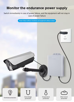 Batterie remplaçable universelle DC 12v Mini UPS adaptateur d'alimentation de secours d'urgence pour caméra en alliage d'aluminium de qualité supérieure