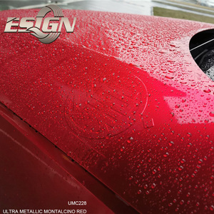 ULTRA METALLIC <span class=keywords><strong>MONTALCINO</strong></span> RED Air Bubble Free PET Auto Body Stickers Papel 1,52 M * 18m Rollo Car Wrap Film Lámina de vinilo brillante - Product Image 5