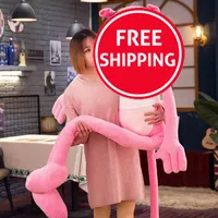 Kostenloser Versand Hot Sale Toy Geschenk PP Cotton Pink Naughty Leopard Plüsch Haustier Kuscheltiere Spielzeug