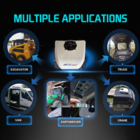 Climatiseur de toit ACTECmax longue portée à quatre prises d'air, kit unité DC 12V AC 24V, climatiseur de stationnement électrique pour fourgon, camion, bus, caravane