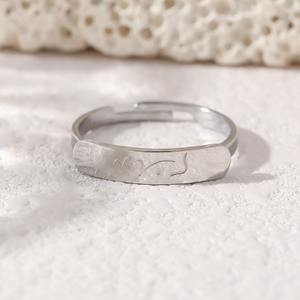 Open Allah Arabe Musulman Religieux Islam Pvd Étanche En Acier Inoxydable Non Ternir Fine Bijoux De Mode Anneaux pour Hommes Femmes - Product Image 3