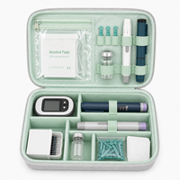 Estuche de Viaje Personalizado al por Mayor para Insulina y Péptidos, a Prueba de Golpes, Portátil, con Inserto de Espuma EVA, Logotipo OEM ODM