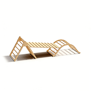 Structures d'escalade en bois d'intérieur pour enfants, échelle et toboggan <span class=keywords><strong>de</strong></span> type <span class=keywords><strong>jungle</strong></span> gym pour les jeux des tout-petits - Product Image 1