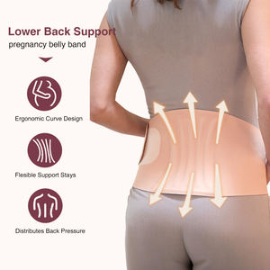 यूजी लोगो समायोज्य सांस सांस लेने योग्य नरम प्रसवपूर्व ट्यूमर कॉर्सेट बैक समर्थन मातृत्व पेट बैंड - Product Image 3