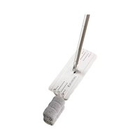 Ensemble serpillière plate en microfibre auto-essoreuse rotative à 360° avec seau, 4 têtes de serpillière, manche en acier pliable, panier en plastique, pour la maison durable