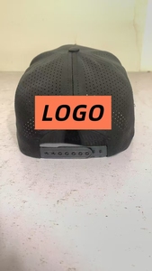 A <b>Frame</b> Hat Custom Quality Striped Waterproof Polyester Sport Golf Hat Laser Cut Perforated Water Proof Gorras Baseball Cap - Product Image 3