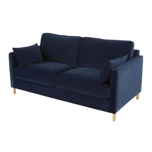 Canapé et fauteuil Nova 21MSF169, siège matelassé en tissu couleur, personnalisation pour salon, 2 places