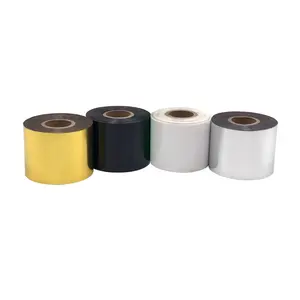 Thermal Printing Holographic Marble Black Gold Hot Stamping Foil Rolls for Paper Plastic