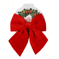 Accessoires de décoration de Noël en velours, grands nœuds décoratifs DIY pour fenêtre et sapin de Noël, accessoires de décoration de fêtes