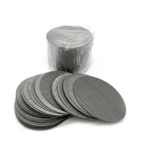 Disco de malha tecido de aço inoxidável 316L 304 filtro, filtro de tela de malha de metal redondo personalizado de camada única