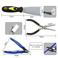 Kit d'outils pour imprimante 3D Idea Former - Ensemble d'accessoires pour l'entretien, le nettoyage, la suppression, la découpe et la finition de l'impression 3D