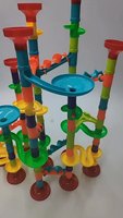 Marble Run Set Pour Enfants Marbre Piste Labyrinthe Jeux De Course 113pcs Construction Blocs De Construction Jouets Tige Apprentissage Jouet