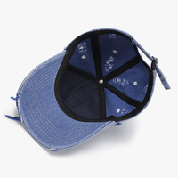 Fabricante de Gorras de Moda: Gorra de Béisbol de Mezclilla Retro con Lavado Ácido, Estructurada, Lisa, Personalizada, de Alta Calidad, Estilo Dad Hat
