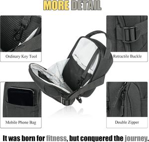 Pochette magnétique EDC pour téléphone pour hommes, sac bandoulière mains libres 7-en-1, sac de sport et de voyage robuste, léger et réglable - Product Image 3