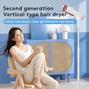 Sèche-cheveux professionnel sur pied 20000 tr/min, mains libres, avec vent chaud/froid réglable, sans pales, pliable - Product Image 5