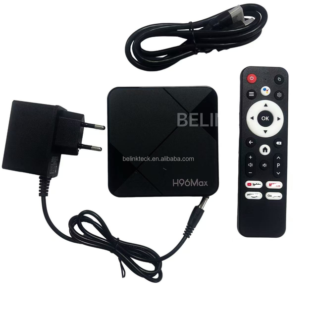 Free OEM Android 14 Smart TV Box H96 MAX RK3518 Quad Core 2GB RAM 4K HDR WiFi6 BT5.4 Voice Remote H96max