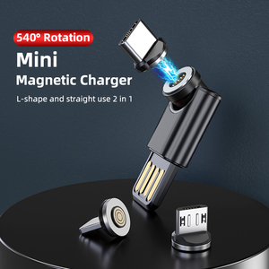 3 in 1 Magnets pitzen Lade konverter USB zu Micro USB & Typ C & i-Produkt Lade daten adapter Für iPhone Airpod Samsung - Product Image 4