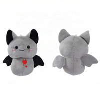 Porte-clés en peluche mignon de petit démon chauve-souris de dessin animé, mini poupée en peluche, pendentif de sac, jouet chauve-souris, ornement, cadeau d'Halloween pour enfants