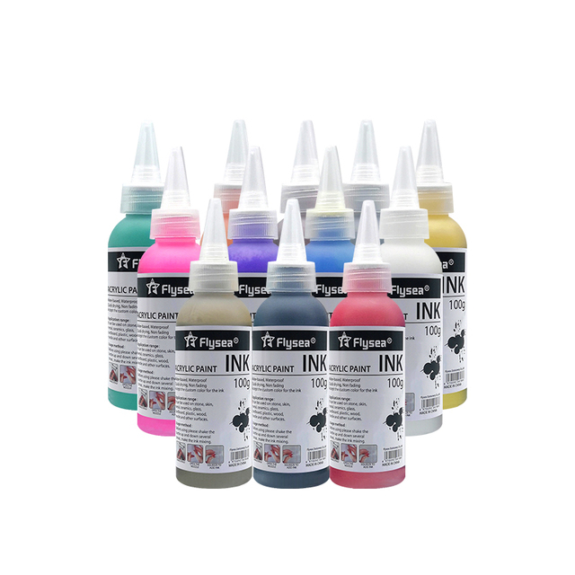 Plastic Bottle Barrel Acrylic Paint Pen Ink Wholesale Flysea Acrylic Marker