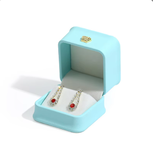 Caja de Joyería de Terciopelo con Logotipo Personalizado, Caja de Almacenamiento de Joyería de Viaje de Lujo para Anillos, Aretes, Collares y Pulseras - Product Image 6