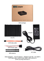 Mini-PC de bureau économique Ry-zen 5600g DDR3 4/8/16 Go sans ventilateur, ordinateur 256/512 Go 1 To Linux Win 10 Mini PC de bureau