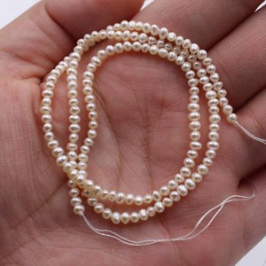 ขายร้อน2-3มิลลิเมตรมันฝรั่งธรรมชาติน้ำจืดมุกโซ่ไข่มุกขนาดเล็กสำหรับทำเครื่องประดับ - Product Image 2