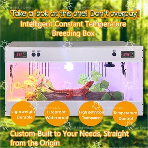 Yüksek kalite manyetik akrilik sürüngen şeffaf Pet ekran kutusu Tarantulas münzevi yengeçler böcek ekran standı yetiştiriciliği kutusu - Product Image 3