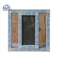 Super calidad Oem arqueado huracán impacto vidrio Pvc ventanas puertas corredizas diseño moderno plástico acero Material hecho en Foshan