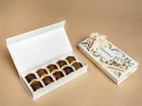 Boîtes de présentation de pralines de luxe de qualité alimentaire personnalisées, emballage en carton, boîte à pralines au chocolat avec séparateurs